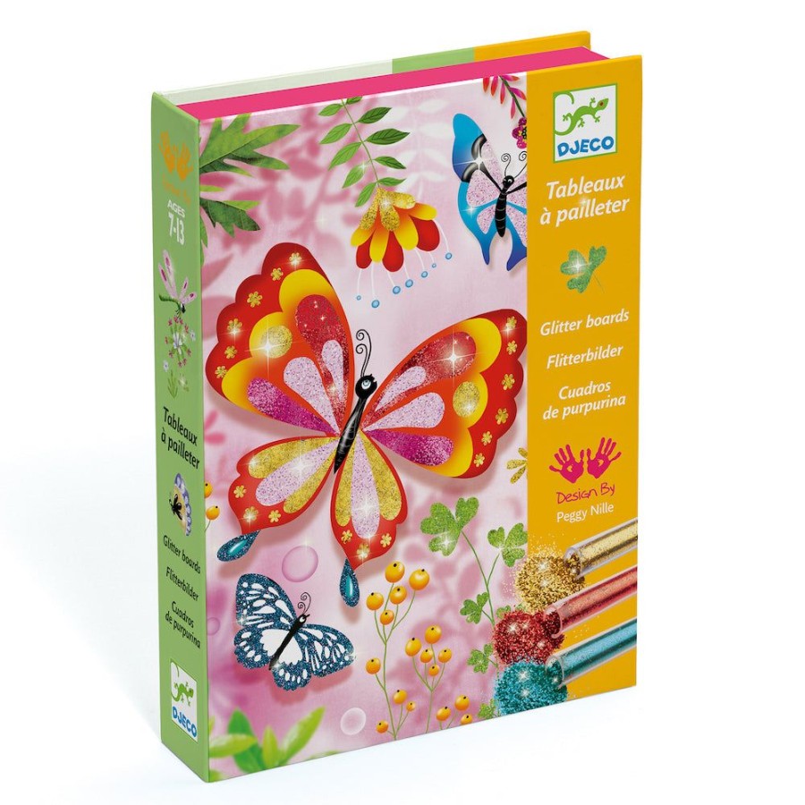 Djeco Djeco Glitter Boards Butterflies | Kids Art Mindfulness Activities For Kids