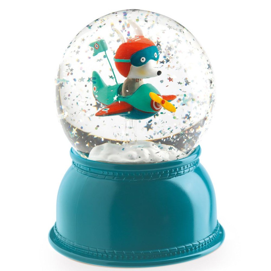 Djeco Djeco Night Light Snowglobe - Avion | Kids Room Kids Night Lights