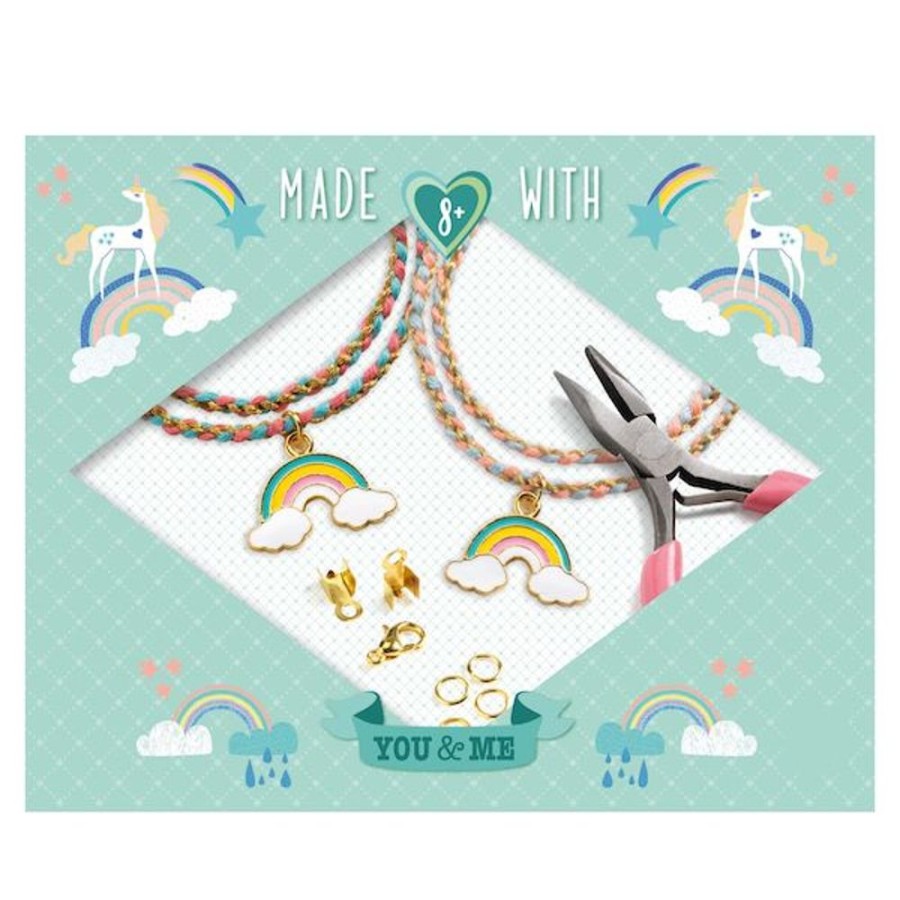 Djeco Djeco Friendship Bracelets Kit - You & Me - Rainbow Kumihimo | Sew & Knit Beads & Jewellery Making