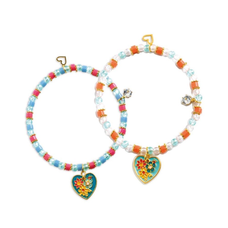 Djeco Djeco Friendship Bracelets Kit - You & Me - Heart Threading | Sew & Knit Beads & Jewellery Making