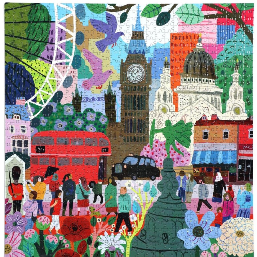 eeBoo Eeboo 1000 Piece Puzzle - London Life | Toys 1000 Piece Jigsaw Puzzles