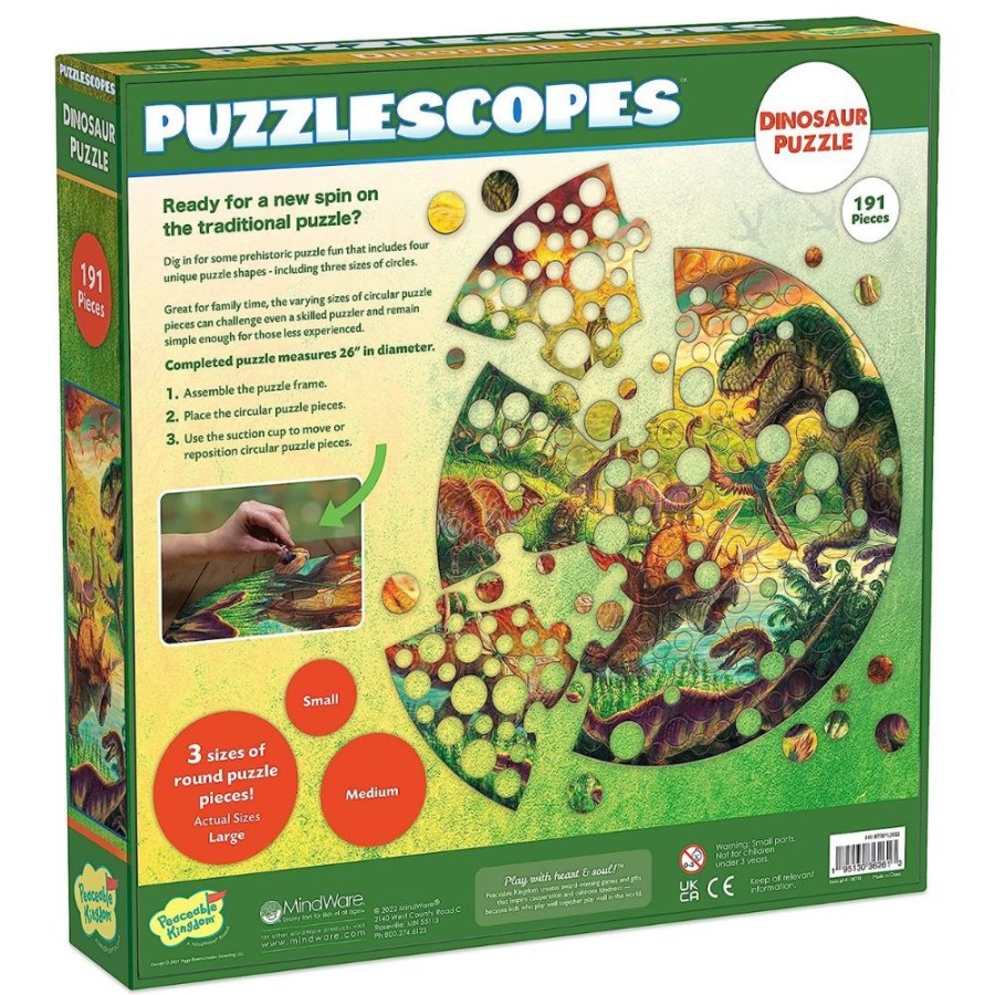 Peaceable Kingdom Peaceable Kingdom Dinosaur Puzzlescopes | Toys Jigsaw Puzzles