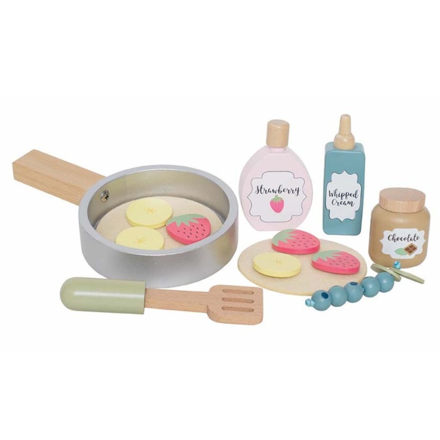 JabadabadoNEW! Jabadabado Pancake Set - Wooden Play Food | Toys Kitchen Toys And Play Foods