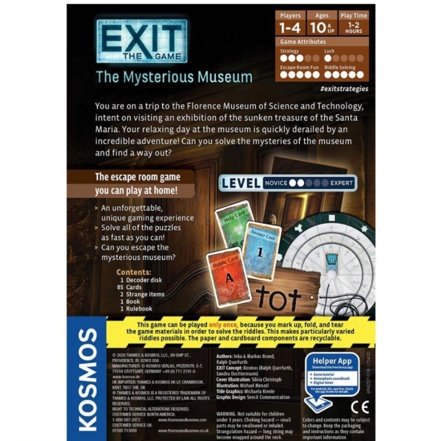 EXIT: The Game Exit Game The Mysterious Museum | Toys Family Games