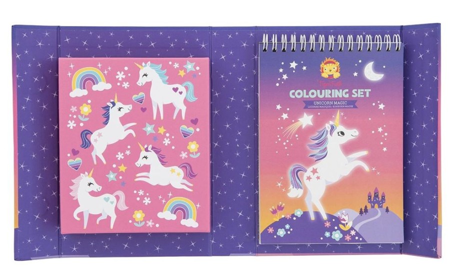 Tiger Tribe Tiger Tribe Colouring Set - Unicorn Magic | Kids Art Felt Tip Art Sets