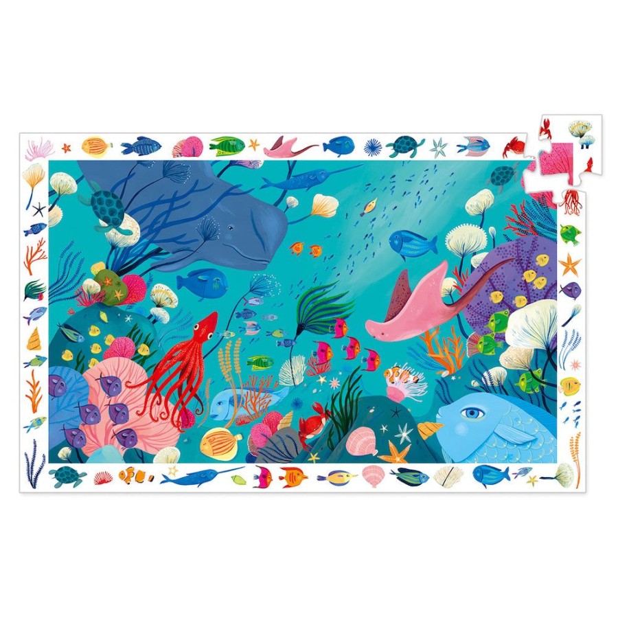 Djeco Aquatic - Djeco Observation Childrens Jigsaw Puzzle | Toys Jigsaw Puzzles