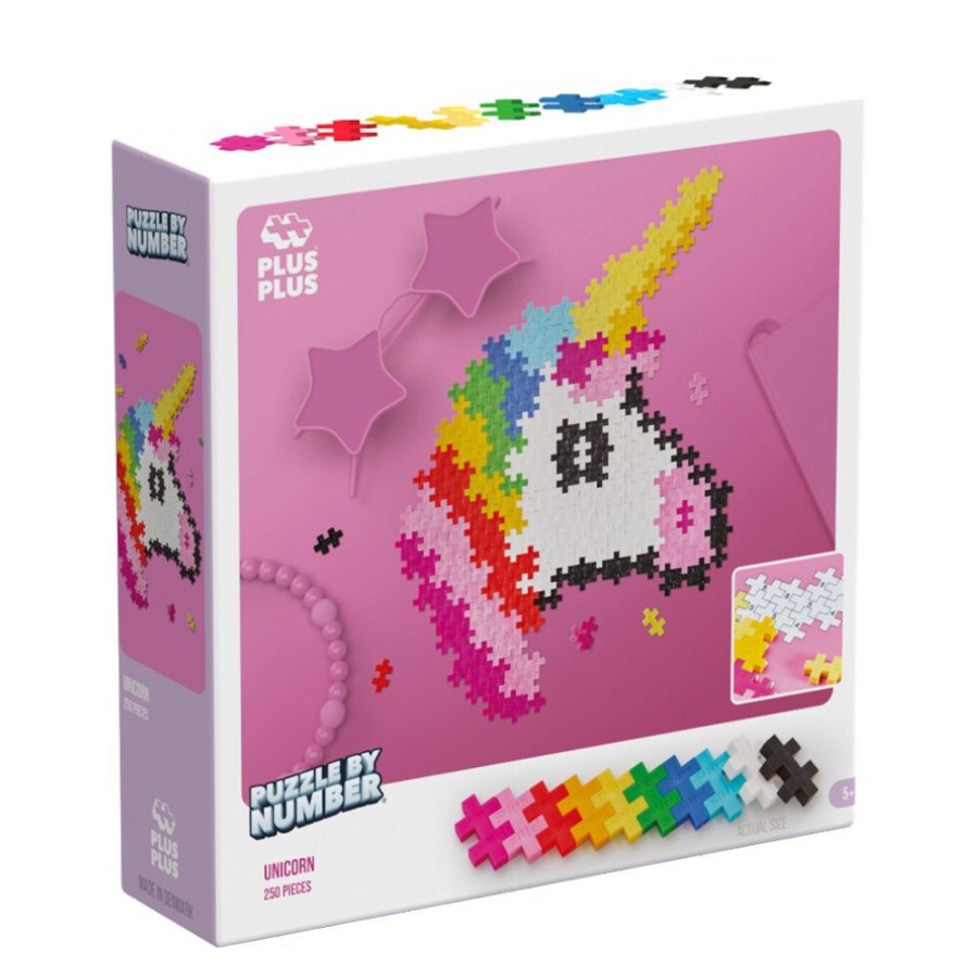 Plus Plus Plus Plus - Puzzle By Numbers - Unicorn | Toys Building Toys