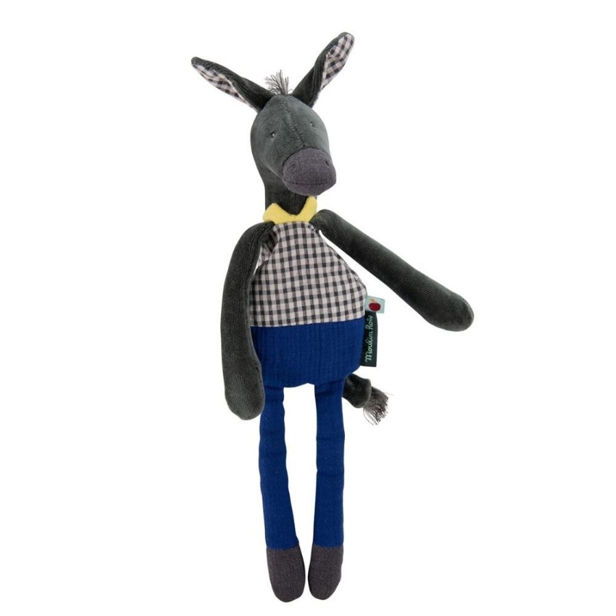 Moulin Roty Moulin Roty Pomme Des Bois - Donkey Rattle | Kids Room Soft Toys