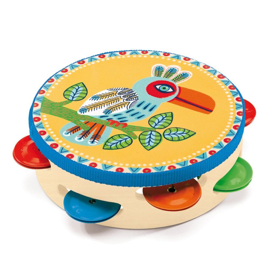 Djeco Djeco Animambo Wooden Tambourine | Toys Musical Toys