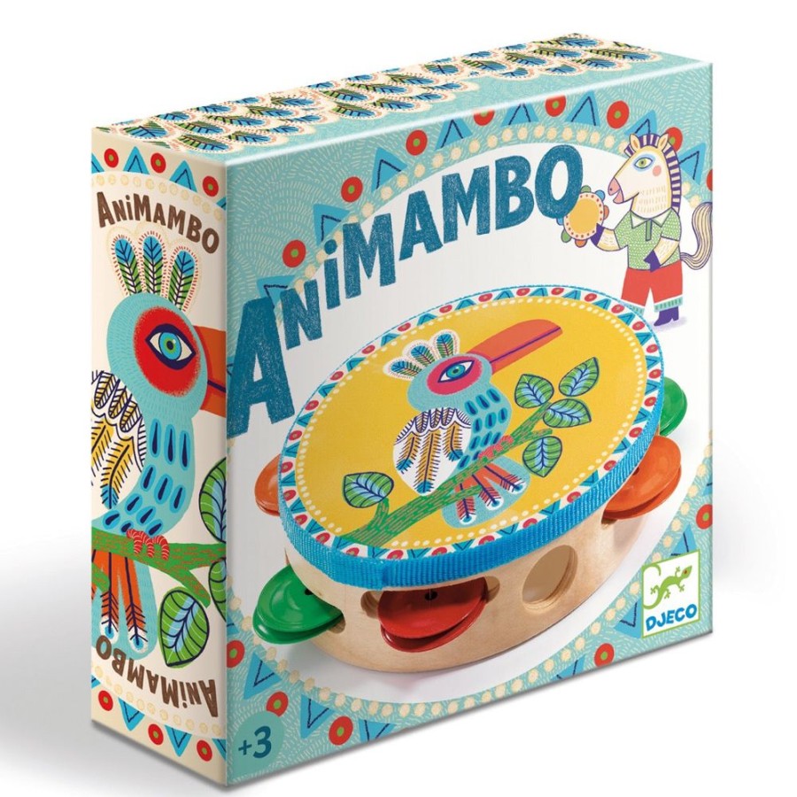 Djeco Djeco Animambo Wooden Tambourine | Toys Musical Toys