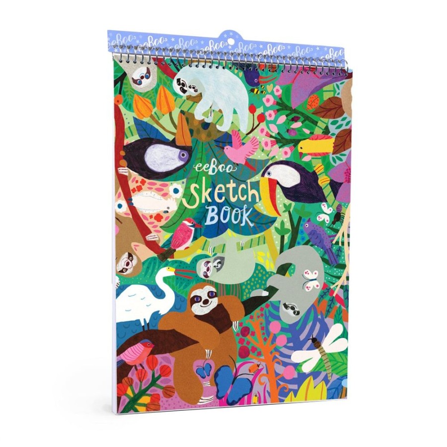 eeBoo Eeboo Sloths Sketchbook | Kids Art Sketchbooks And Stencils