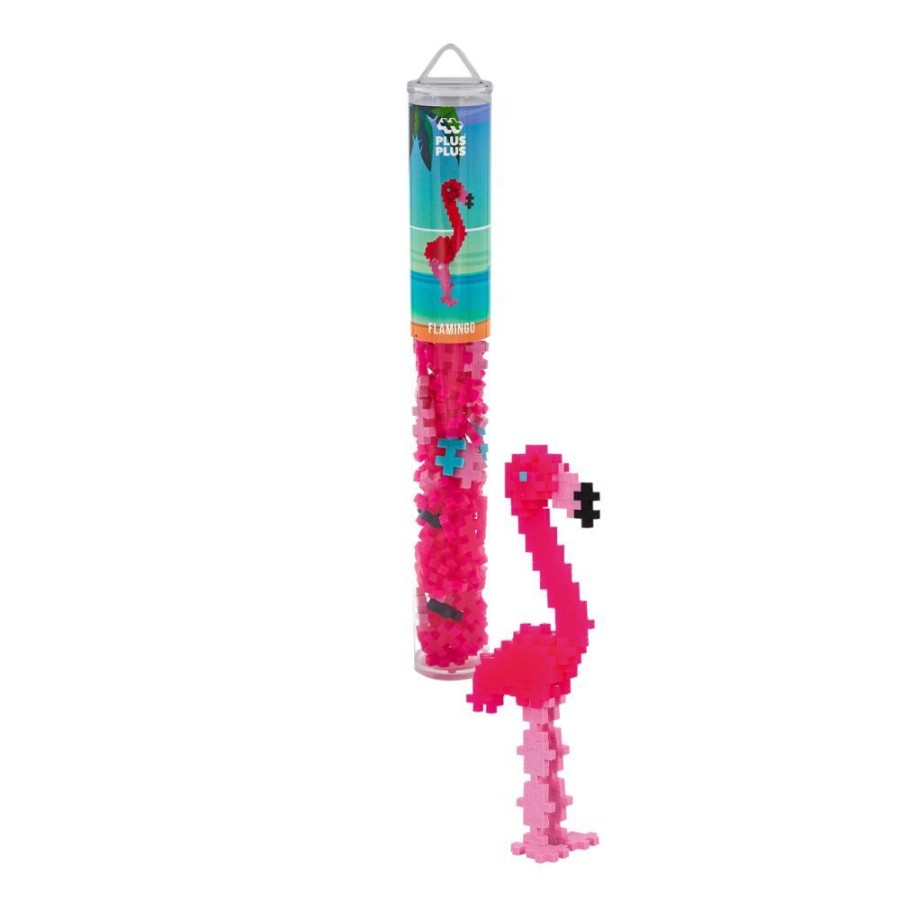 Plus Plus Plus Plus Mini Maker Tube - Flamingo | Toys Building Toys