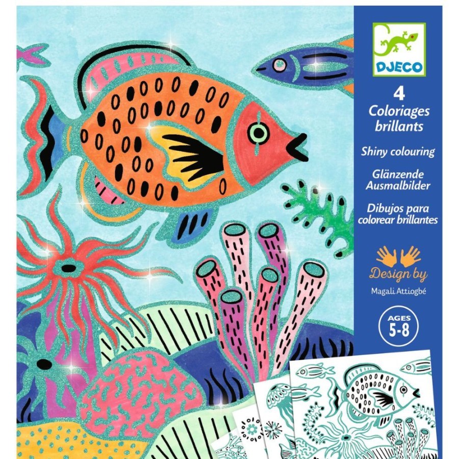 Djeco Djeco Colouring Surprises - Under The Sea | Kids Art Colouring In & Posters