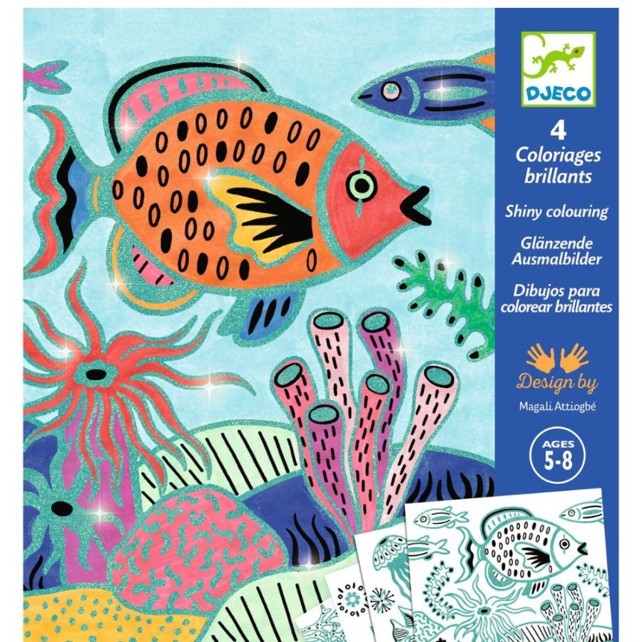 Djeco Djeco Colouring Surprises - Under The Sea | Kids Art Felt Tip Art Sets