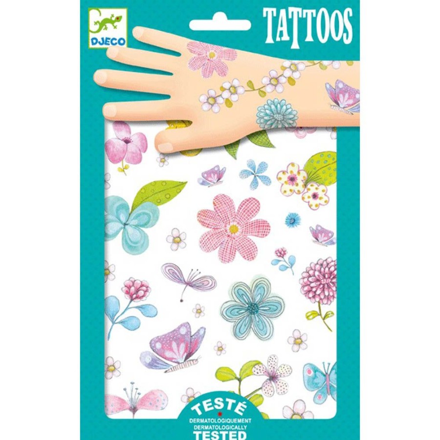 Djeco Djeco Tattoos Fair Flowers Of The Field | Crafts For Kids Stickers And Transfers