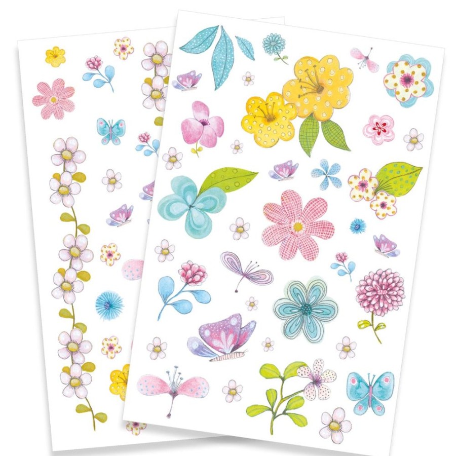 Djeco Djeco Tattoos Fair Flowers Of The Field | Crafts For Kids Stickers And Transfers