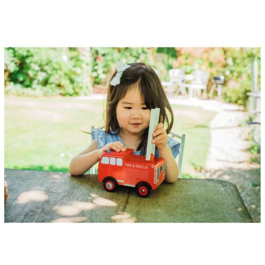 Orange Tree Toys Orange Tree Toys - Vintage Wooden Fire Engine | Toys Eco-Friendly Wooden Toys