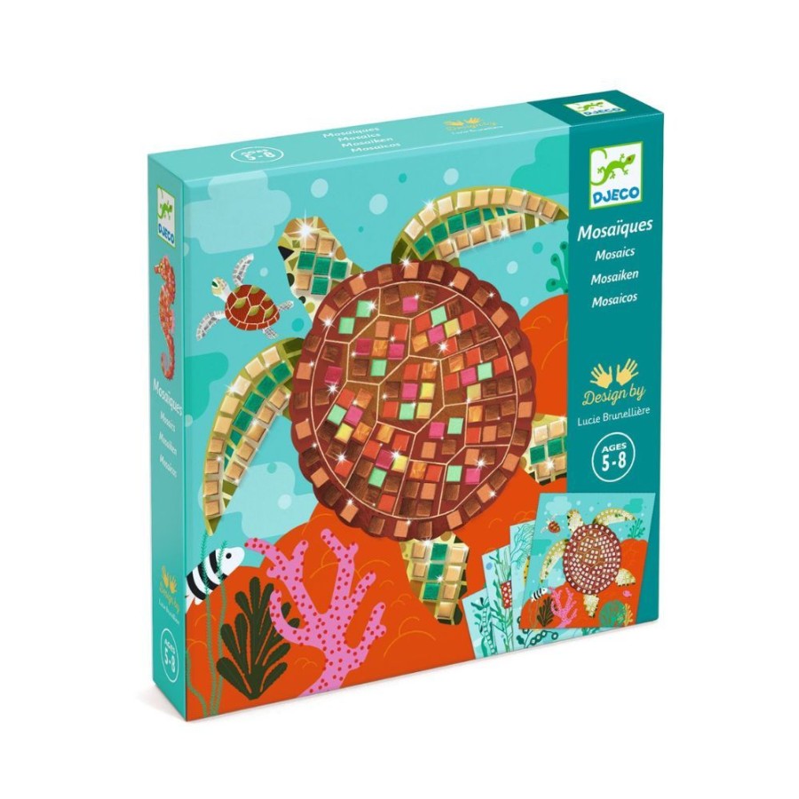 Djeco Djeco Mosaic Kits - Caribbean Sea Life | Crafts For Kids Mosaics For Kids