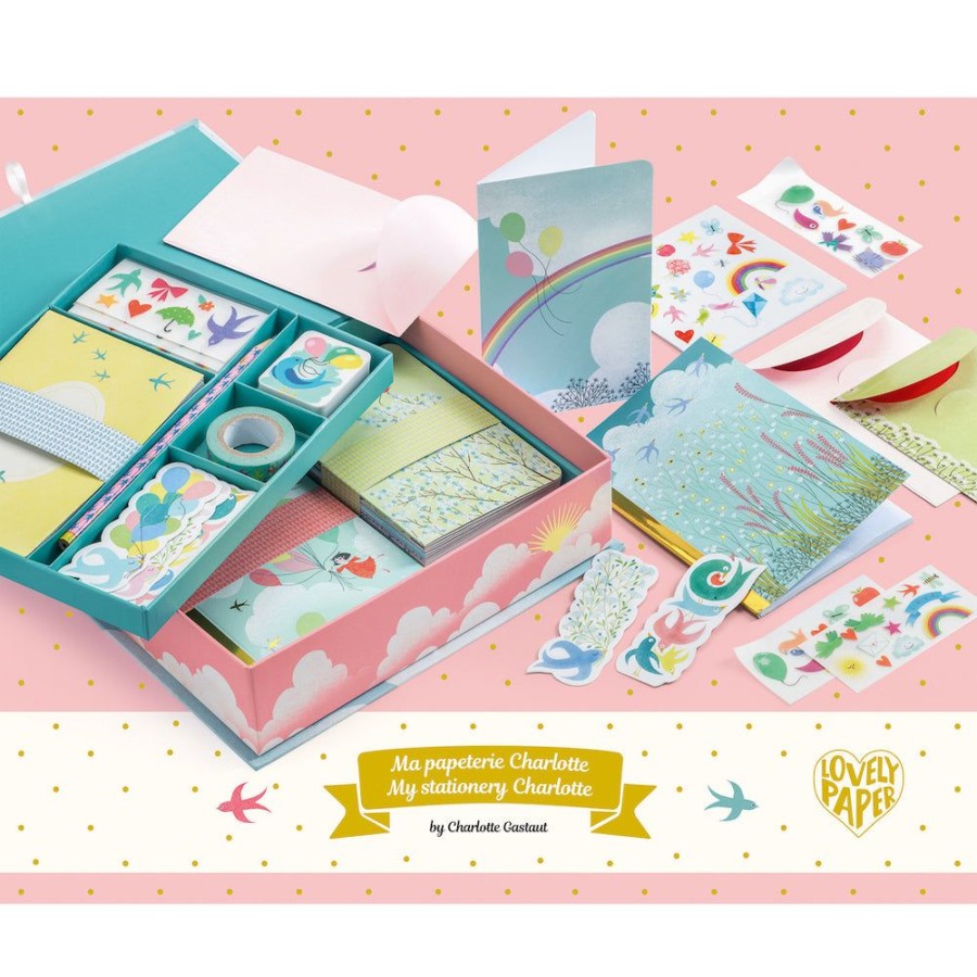 Djeco My Stationery Charlotte - Lovely Paper By Djeco | Kids Art Stationery And Diaries