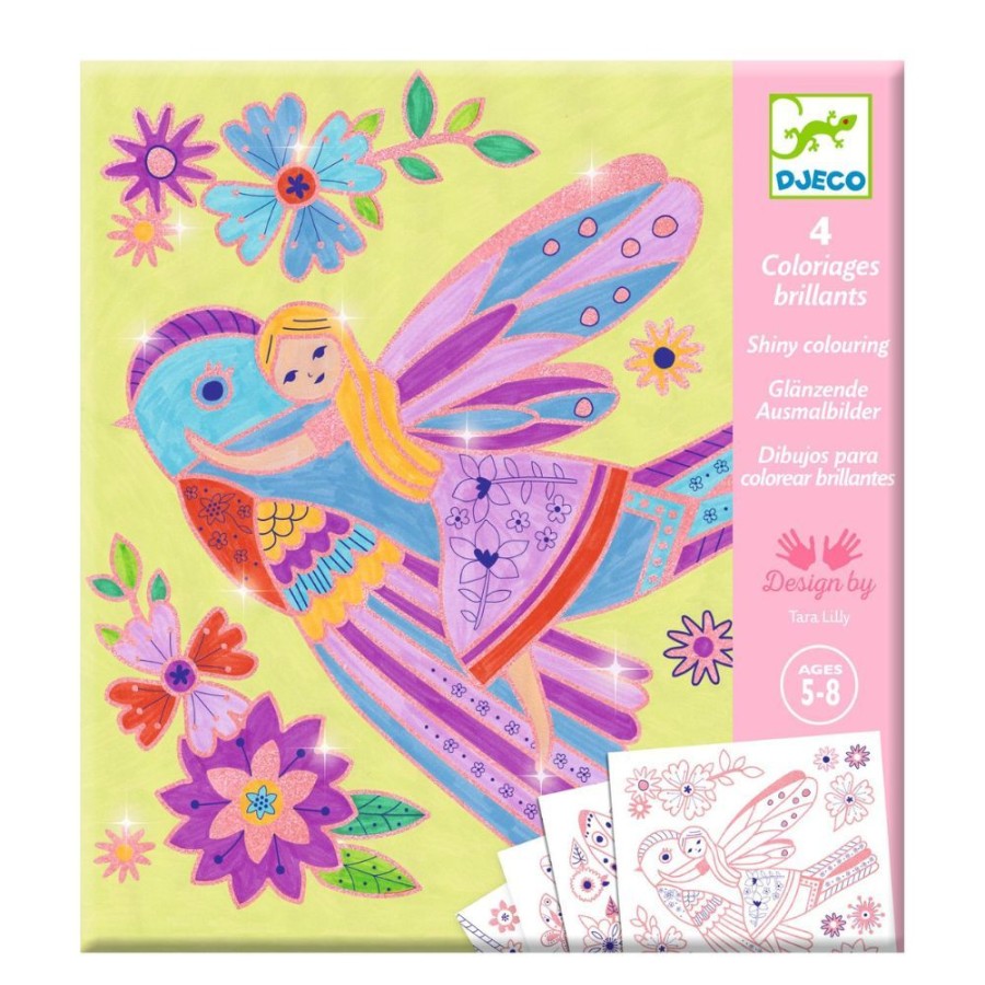 Djeco Djeco Colouring Surprises - Little Wings | Kids Art Felt Tip Art Sets