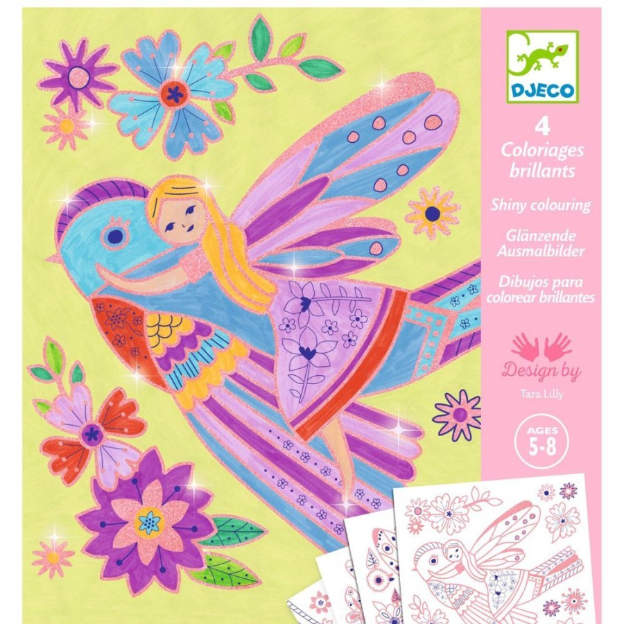 Djeco Djeco Colouring Surprises - Little Wings | Kids Art Felt Tip Art Sets