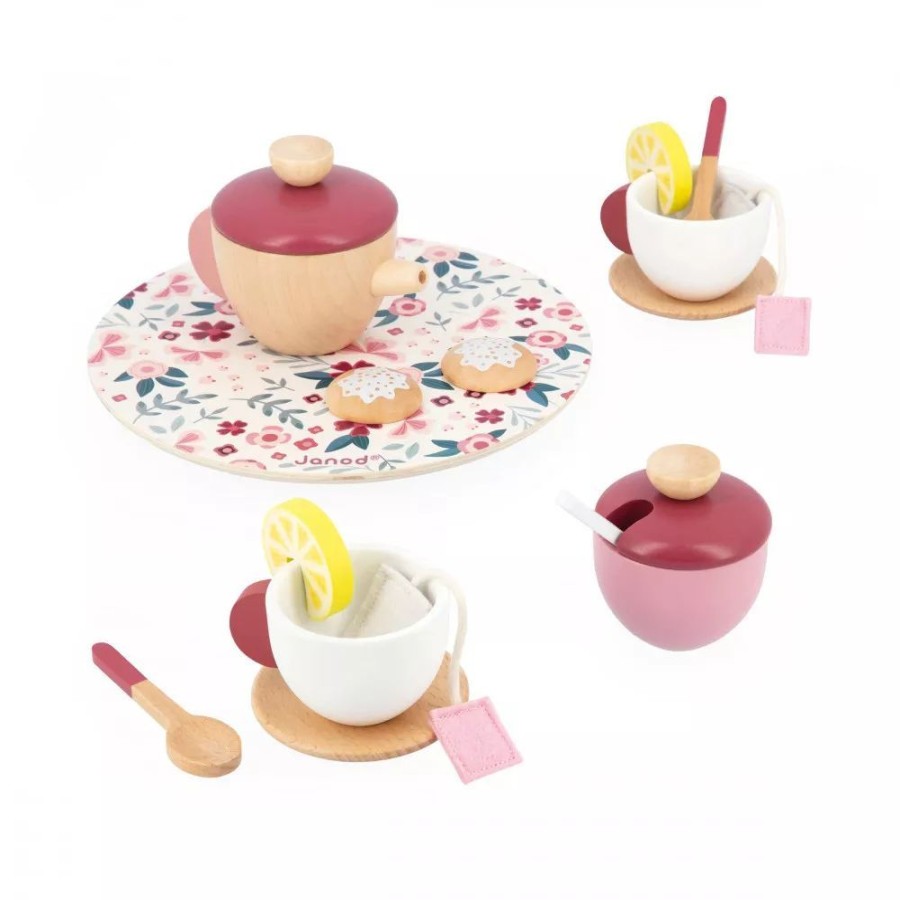 Janod Janod Wooden Tea Set | Toys Role Play Toys