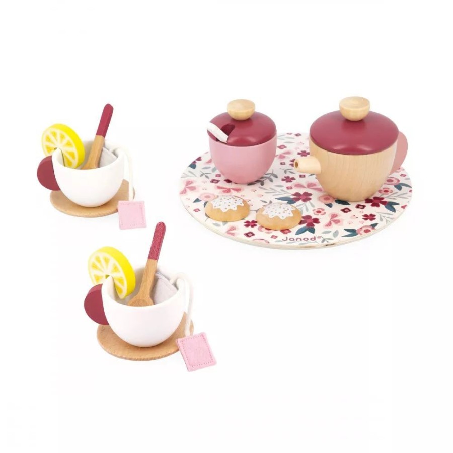 Janod Janod Wooden Tea Set | Toys Role Play Toys