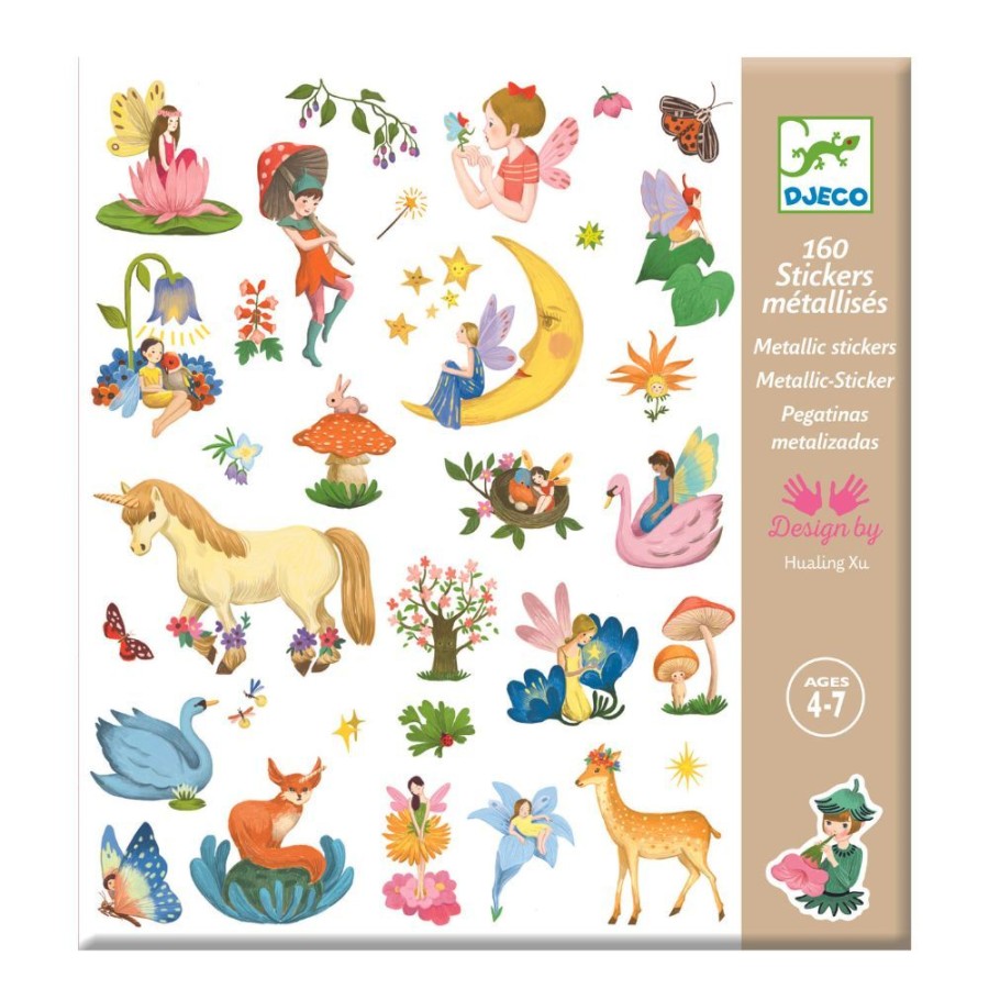 Djeco Djeco Stickers - Fantasy, 160 Stickers | Crafts For Kids Stickers And Transfers