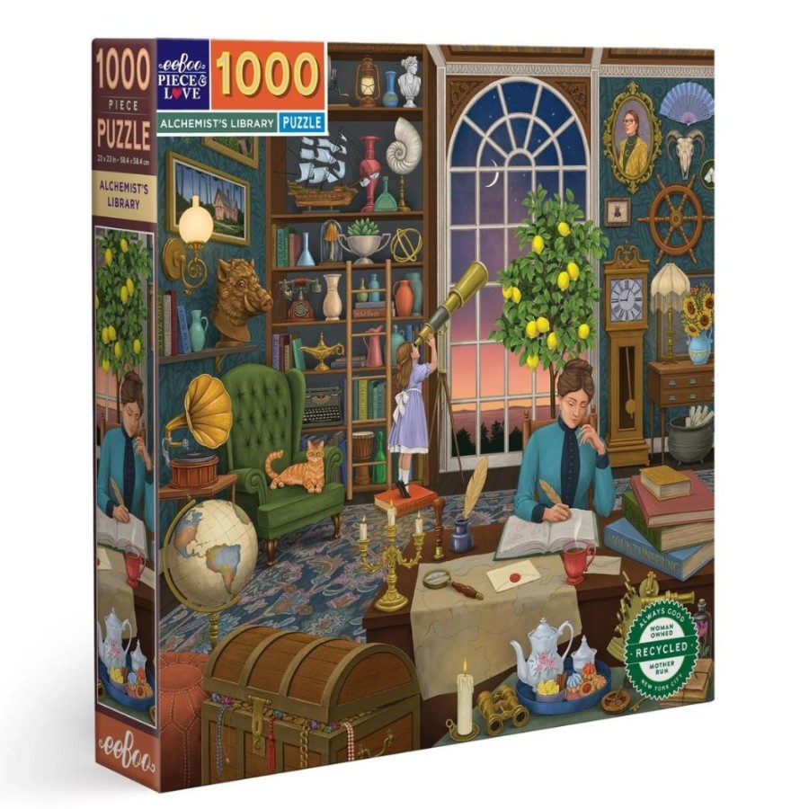 eeBoo Eeboo 1000 Piece Jigsaw Puzzle - Alchemist'S Library | Toys Jigsaw Puzzles