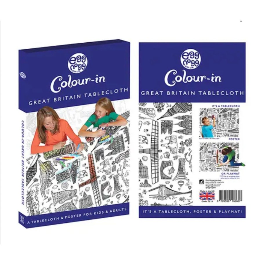 Eggnogg Colouring In Eggnogg Colour-In Giant Poster / Tablecloth - Great Britain | Kids Art Art Gift Sets