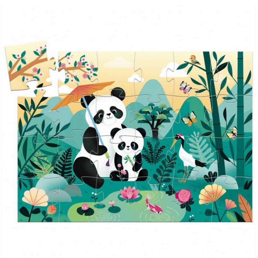 Djeco Djeco Silhouette Puzzle - Leo The Panda 24 Pieces | Toys Jigsaw Puzzles