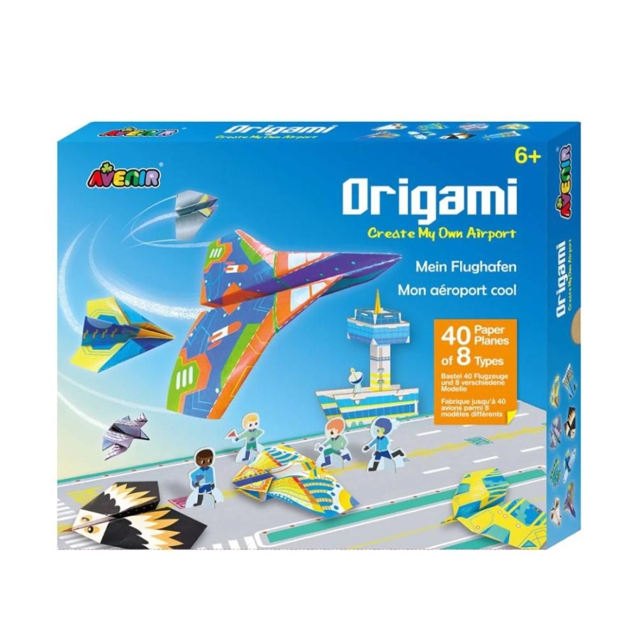 Avenir Arts and Crafts Avenir Origami Kit - Create My Own Airport | Crafts For Kids Easy Origami