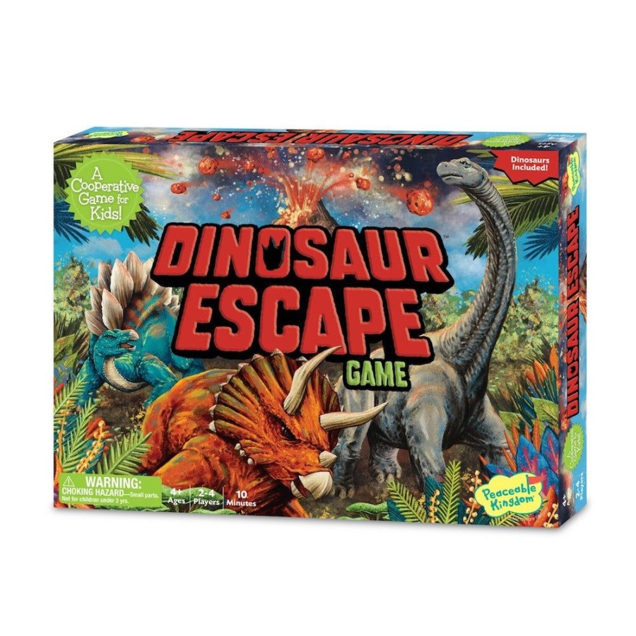 Peaceable Kingdom Dinosaur Escape - Peaceable Kingdom Cooperative Game | Toys Board Games