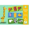 Djeco Djeco Educational Toddler Puzzle Trio - Naked Animals | Toys Jigsaw Puzzles