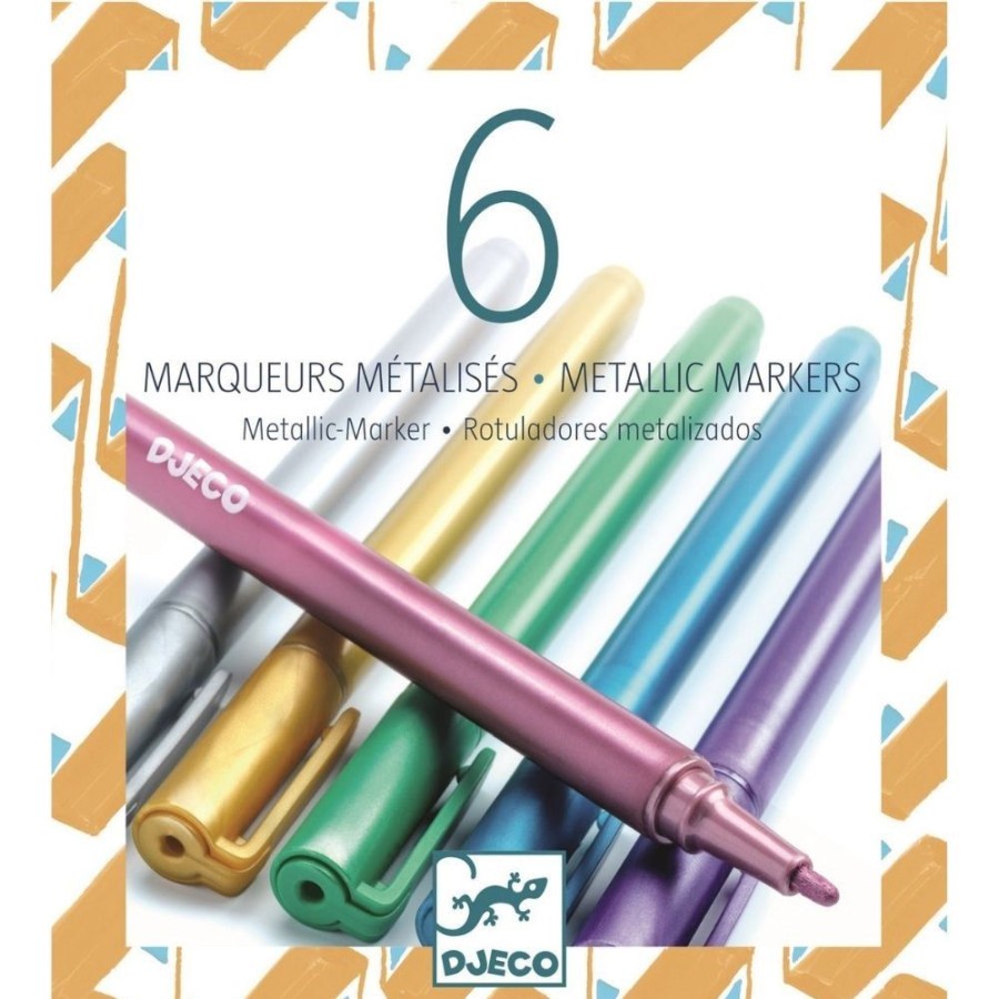 Djeco Djeco Metallic Markers | Kids Art Art Supplies And Easels