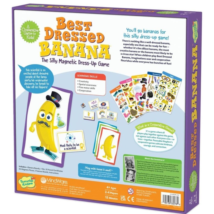 Peaceable Kingdom Peaceable Kingdom Best Dressed Banana | Toys Magnetic Toys