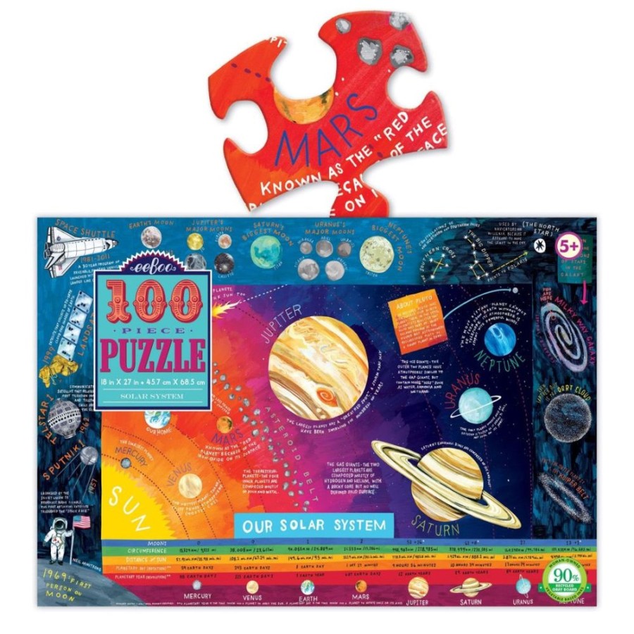 eeBoo Eeboo Solar System 100 Piece Puzzle | Toys Jigsaw Puzzles