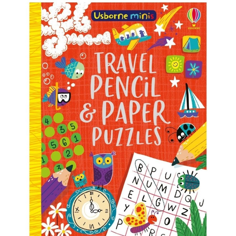 Usborne Books Usborne Mini Travel Pencil & Paper Puzzles | Toys Books