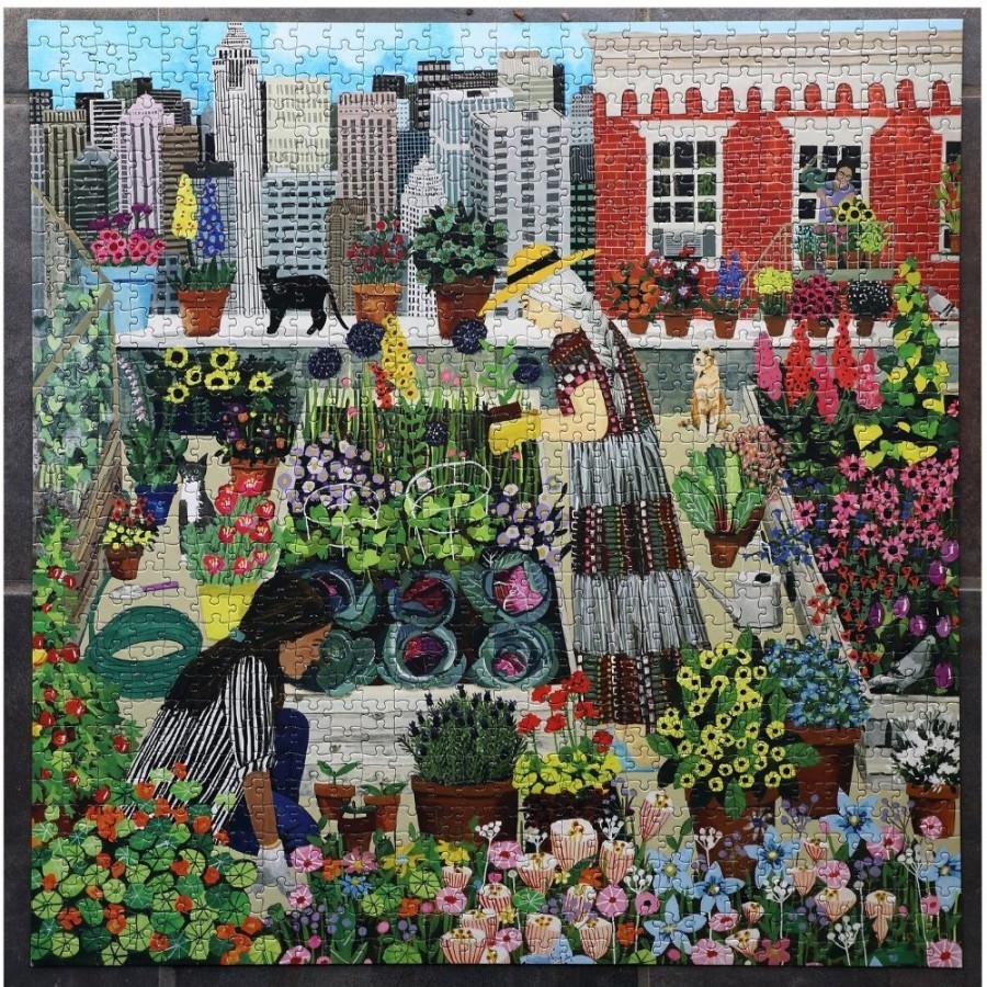 eeBoo Eeboo 1000 Piece Puzzle - Urban Gardening | Toys 1000 Piece Jigsaw Puzzles