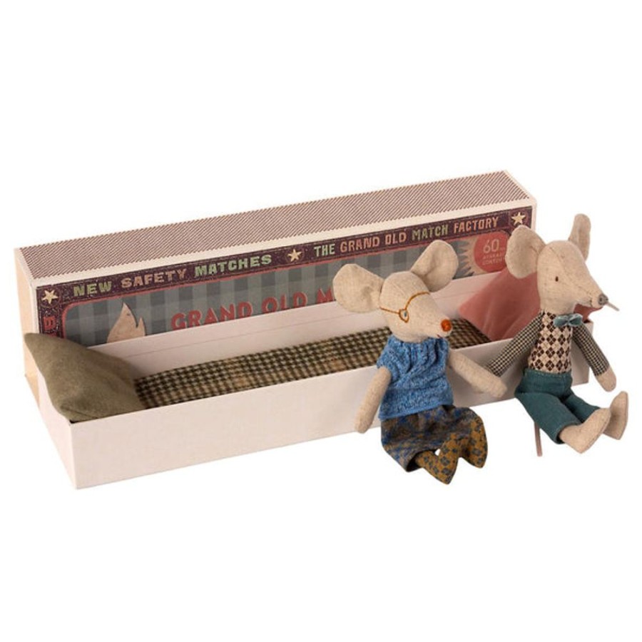 Maileg Maileg - Grandma & Grandpa In Matchbox | Toys Soft Play Toys