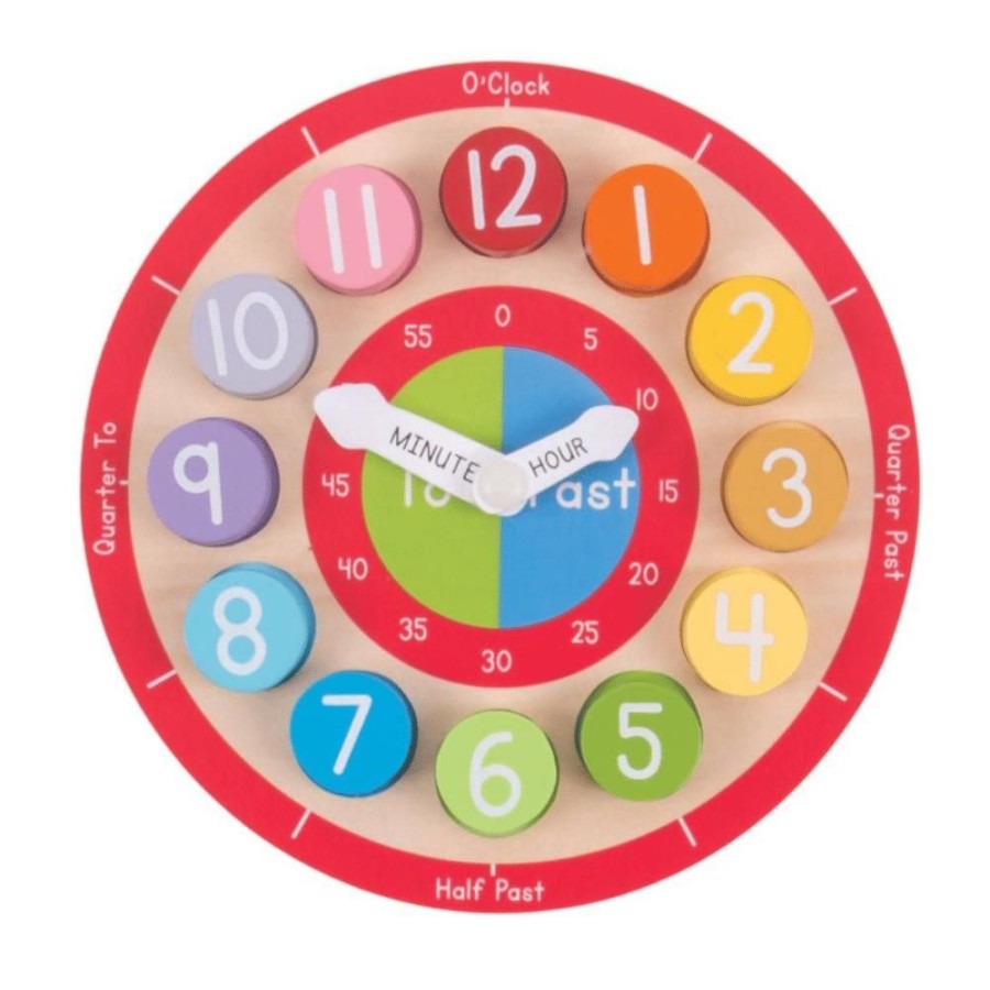 Bigjigs Toys Bigjigs Toys - Teaching Clock | Toys Wooden Toys & Games