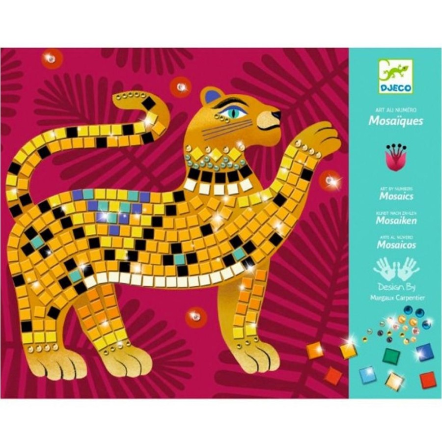 Djeco Djeco Mosaics Art By Numbers - Deep In The Jungle | Crafts For Kids Collages