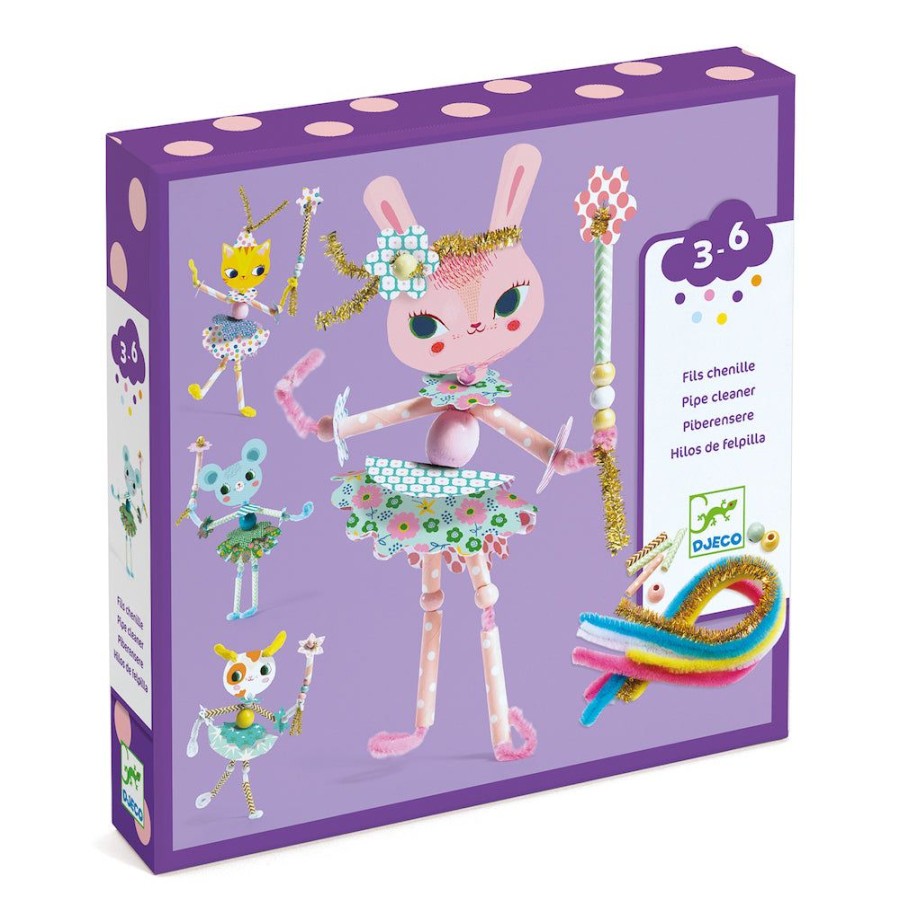 Djeco Djeco Threading - My Fairies | Sew & Knit Stitching Cards