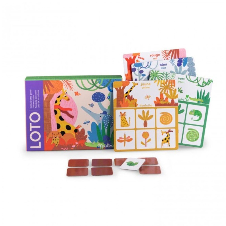 Moulin Roty Moulin Roty Colours Lotto Game - Les Toupitis | Toys Board Games