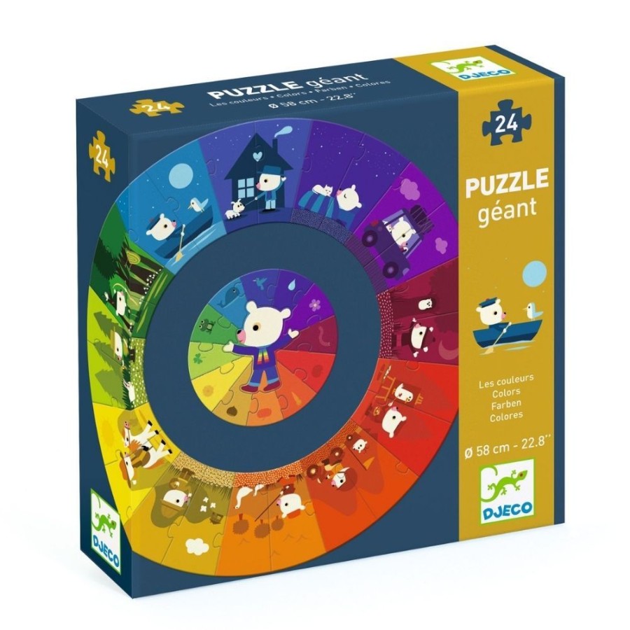 Djeco Djeco Giant Puzzle - Colours | Toys Jigsaw Puzzles