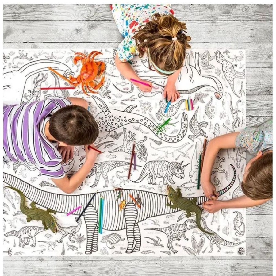 Eggnogg Colouring In Eggnogg Colour-In Giant Poster / Tablecloth - Dinosaur | Kids Art Colouring In & Posters