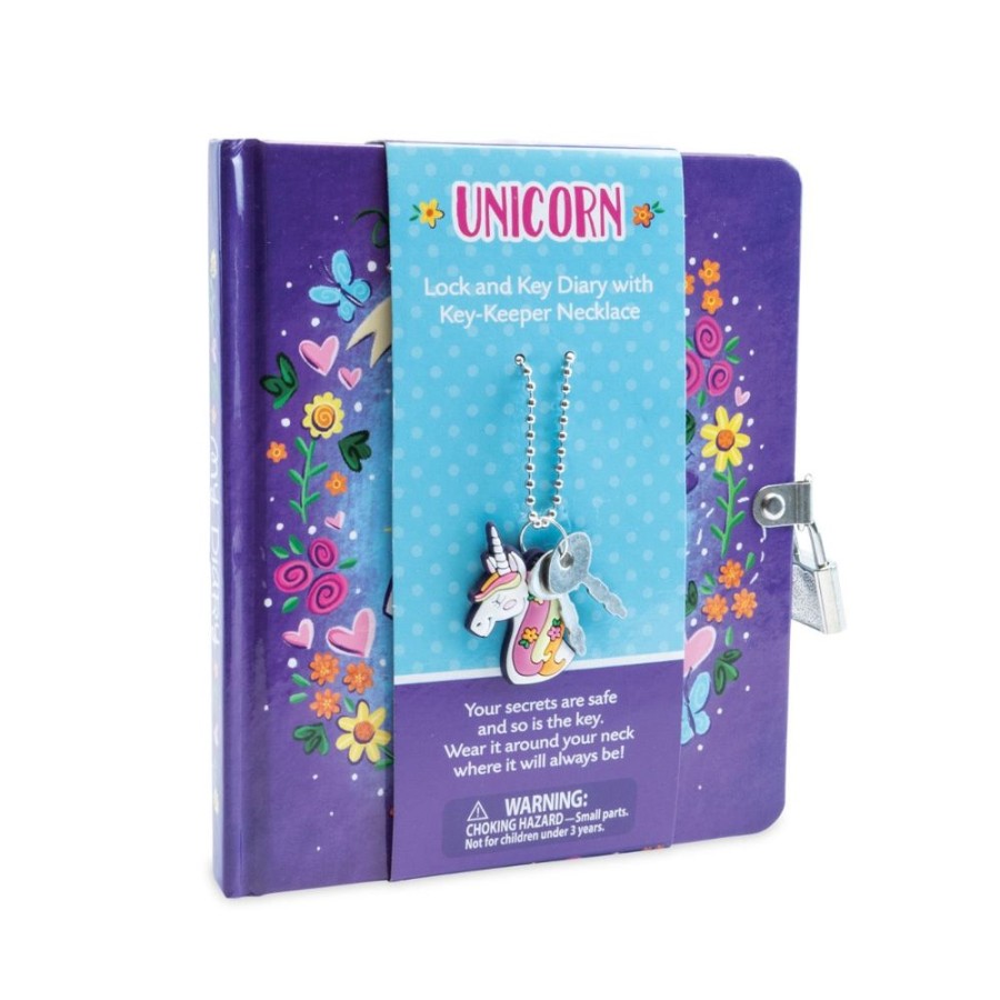 Peaceable Kingdom Peaceable Kingdom Unicorn Diary And Necklace | Kids Art Stationery And Diaries