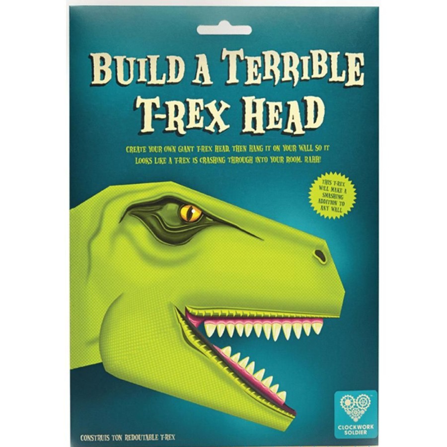 Clockwork Soldier Clockwork Soldier - Build A Terrible T-Rex Head Wall Art | Kids Room Decor & Height Charts