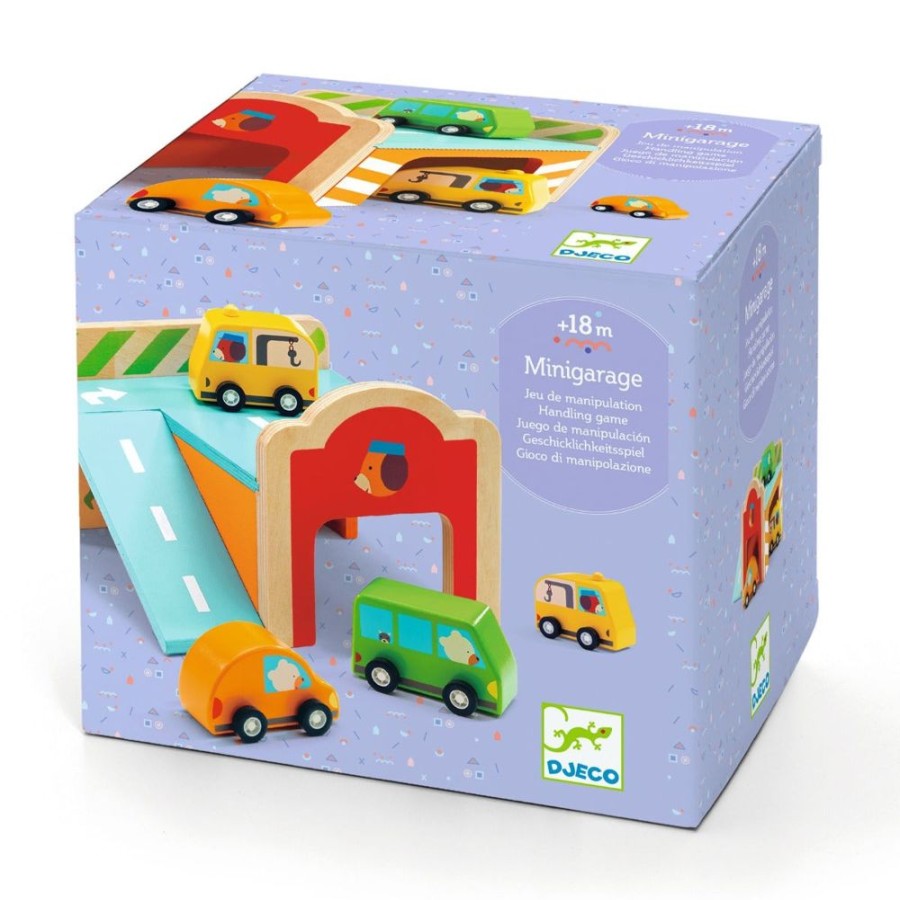 Djeco Djeco Wooden Mini Garage | Toys Wooden Toys & Games