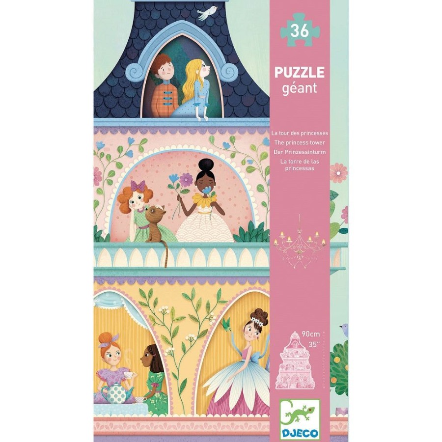 Djeco Djeco Giant Puzzle - The Princess Tower | Toys Jigsaw Puzzles